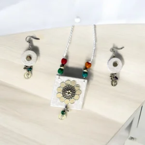 White kids necklace