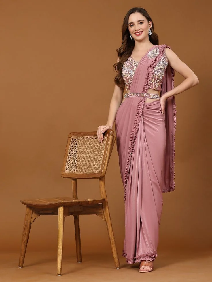 Ready-to-Wear Saree with Petticoat